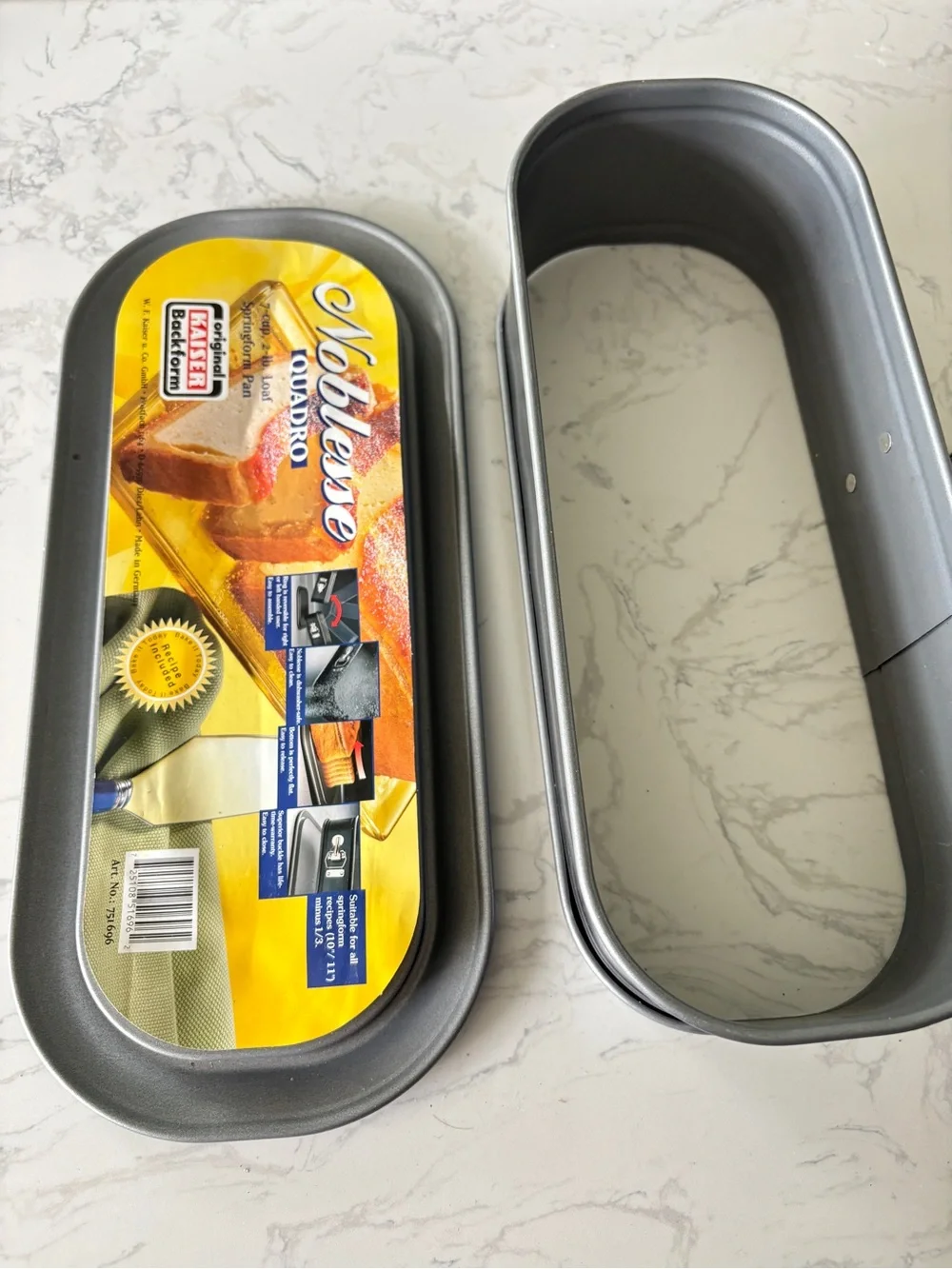 Kaiser Noblesse Nonstick Springform Loaf Pan - 7 cup , 2 lb.